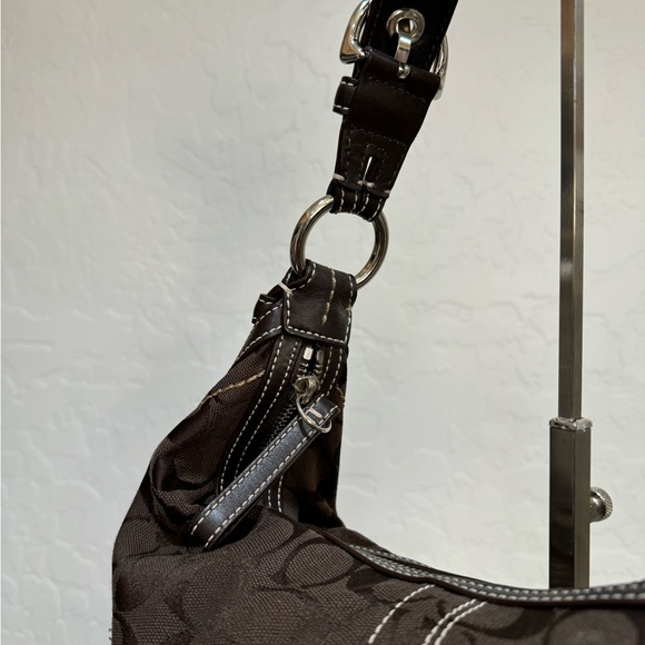 Vintage COACH Signature Soho Hobo Shoulder Bag Chocolate Brown 👜 - Picture 6 of 8